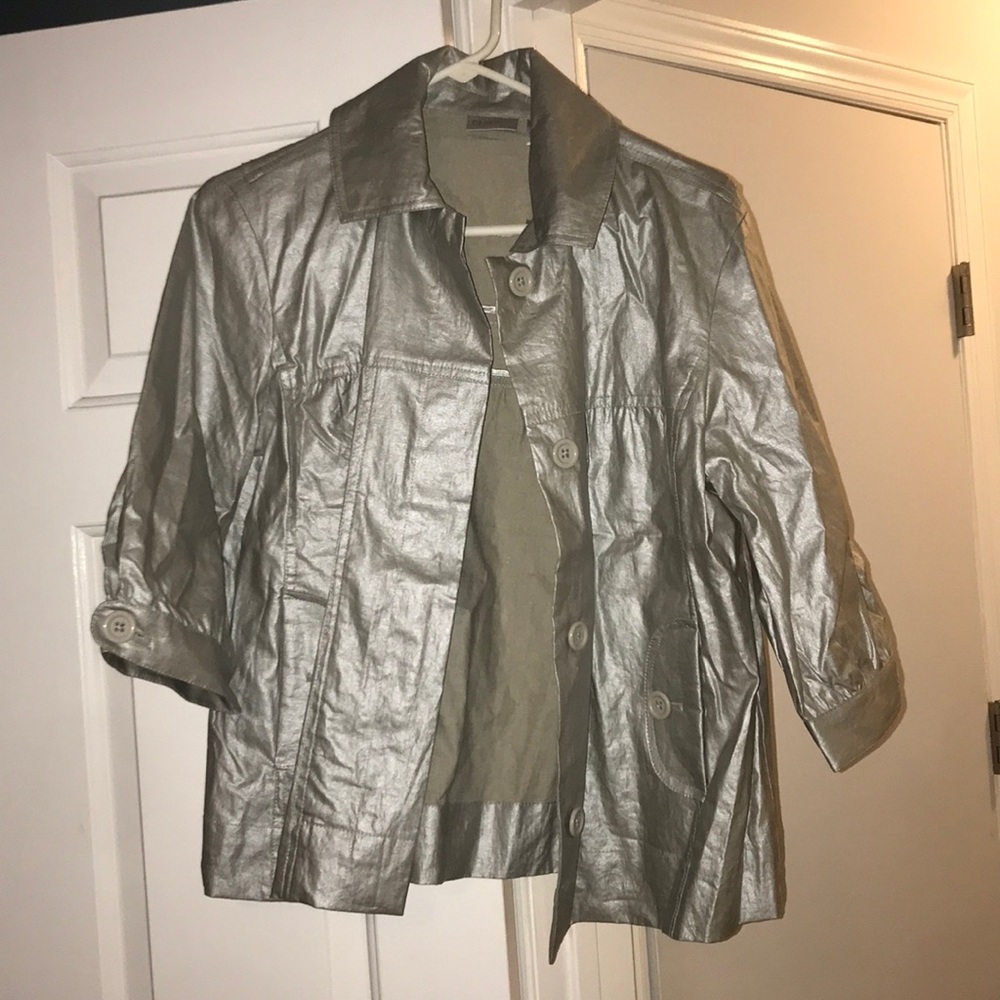 Brand New Silver Chico’s Jacket